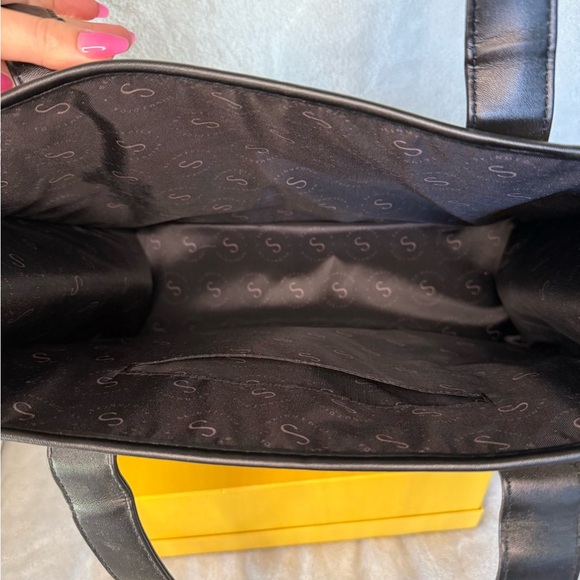 Tan Woven Tote Bag or Computer Bag - Picture 3 of 6